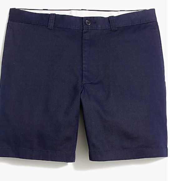 J. Crew Factory navy Blue 7" Flex chino shorts size 31 NWOT - Picture 5 of 8